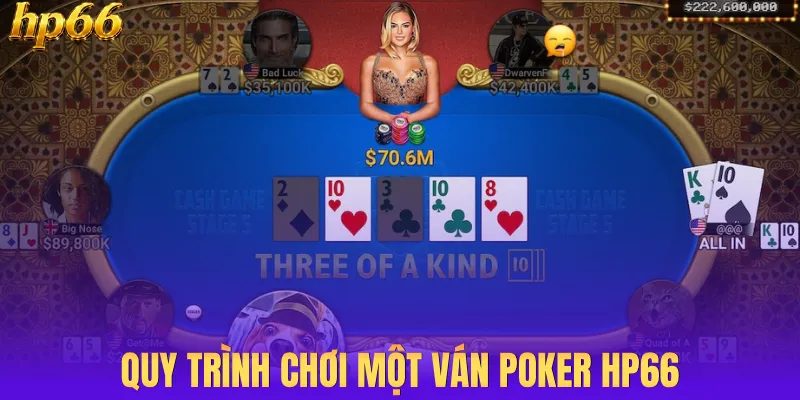 Quy trình chơi một ván poker HP66